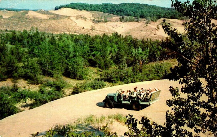 Saugatuck Dune Rides (Dune Schooners) - Postcard (newer photo)